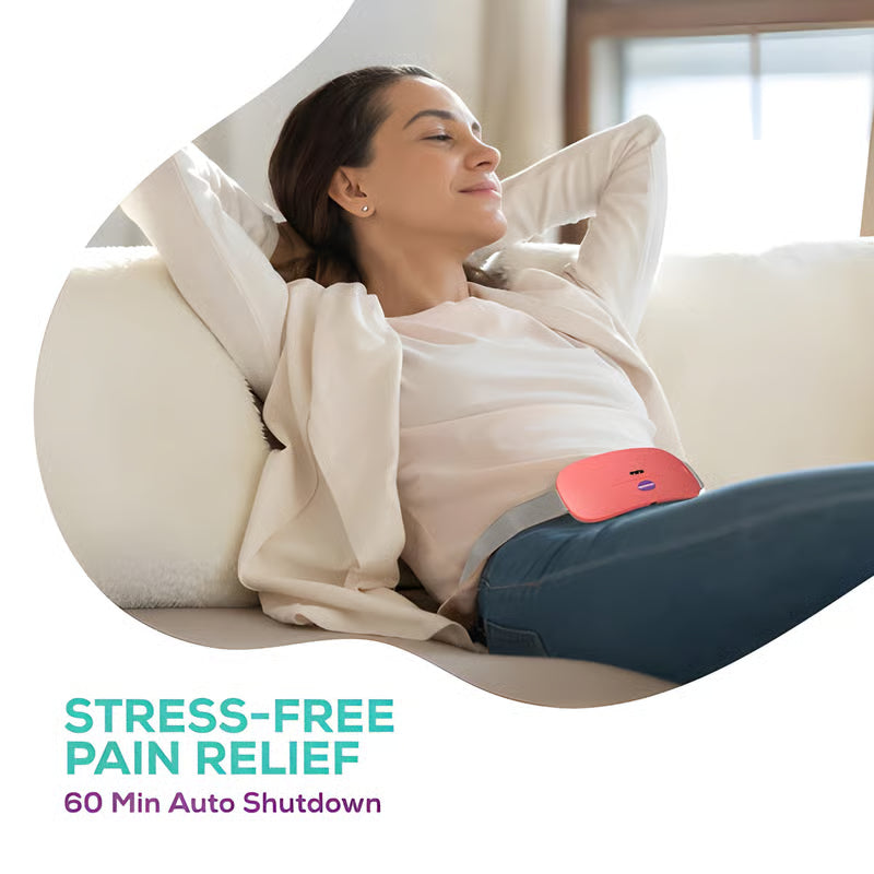 Portable Cordless Menstrual Heating Belt | Rechargeable Period Pain Relief Pad
