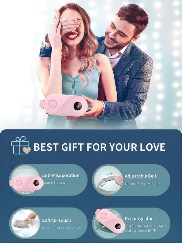 Portable Cordless Menstrual Heating Belt | Rechargeable Period Pain Relief Pad